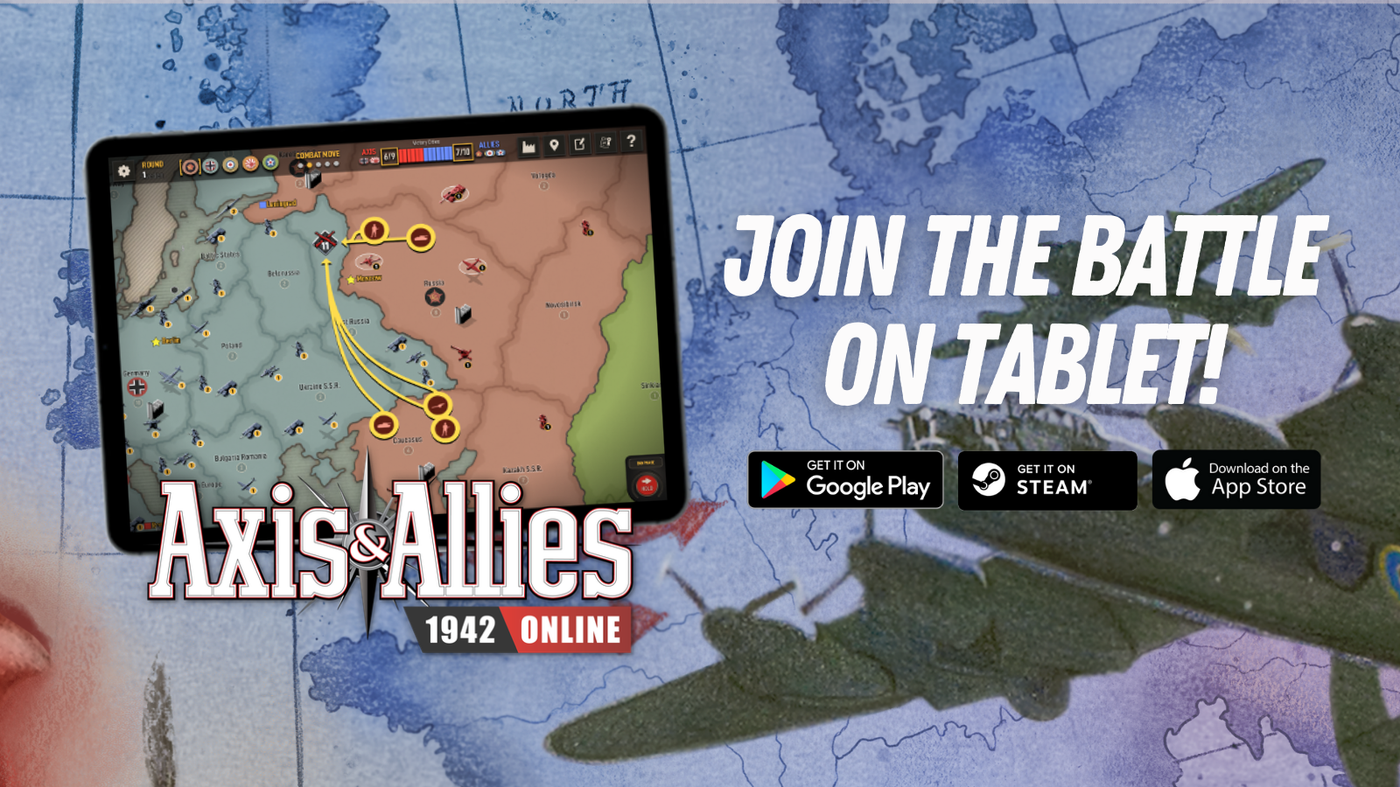 Axis & Allies 1942 Online Blitzes onto Android Tablets!