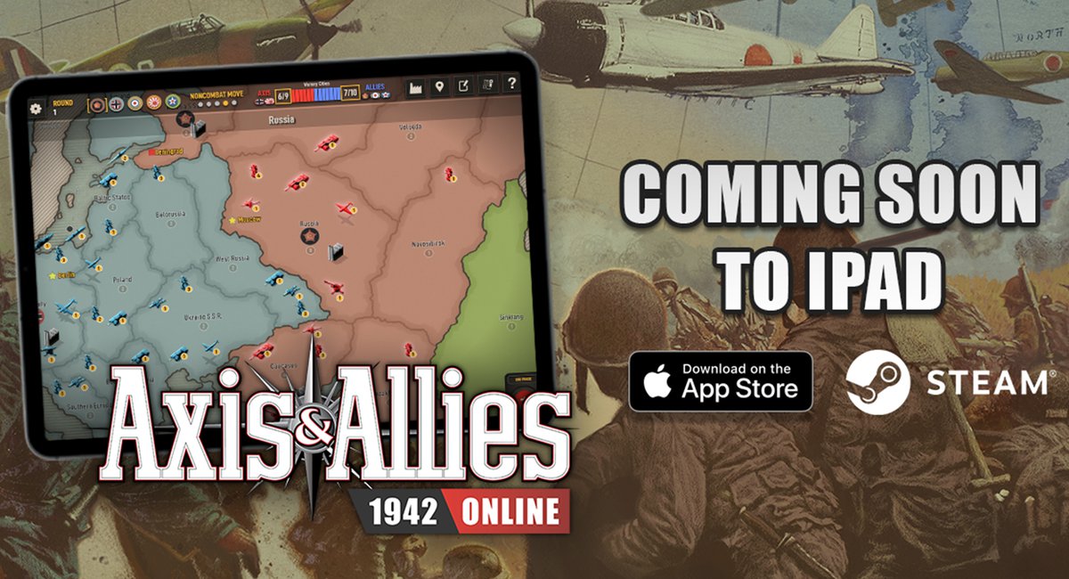 From Tabletop to Tablets! Axis & Allies 1942 Online Coming Soon to
