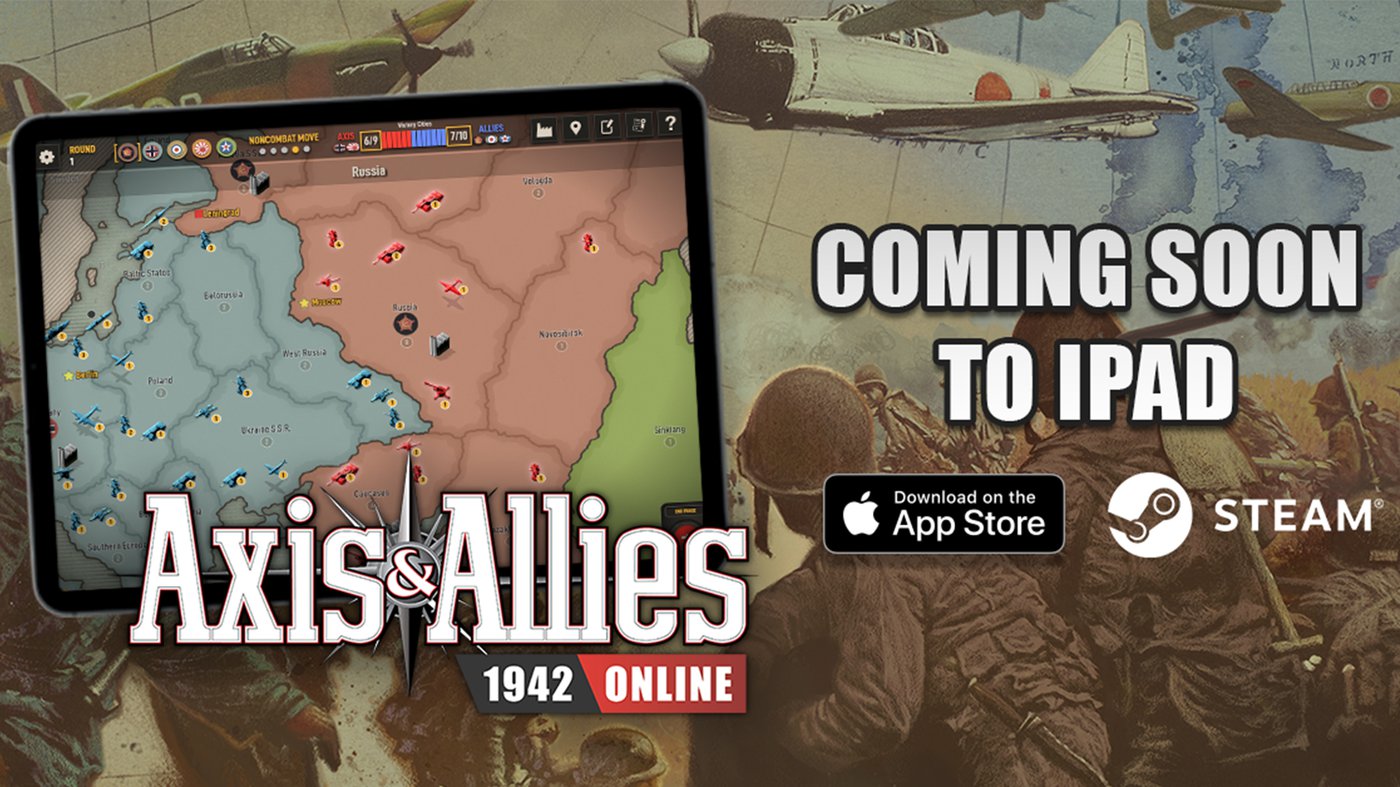 From Tabletop to Tablets! Axis & Allies 1942 Online Coming Soon to iPads...